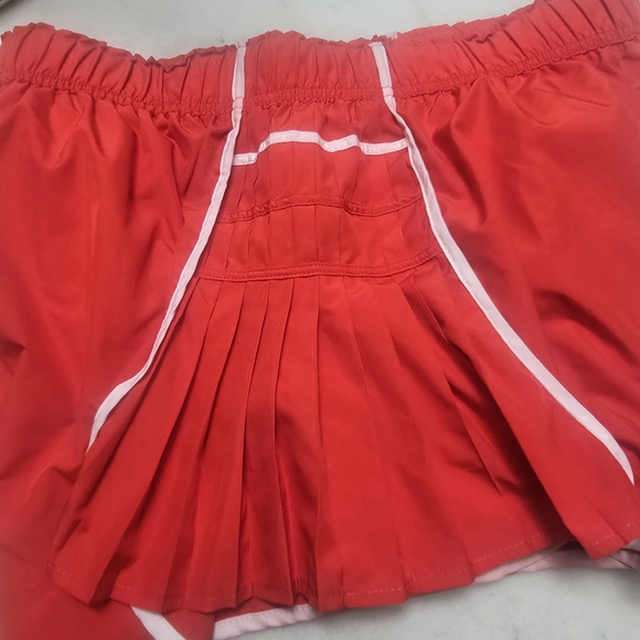 FP Movement by Free People Red Athletic Pleated Skort with White Trim - Picture 7 of 8